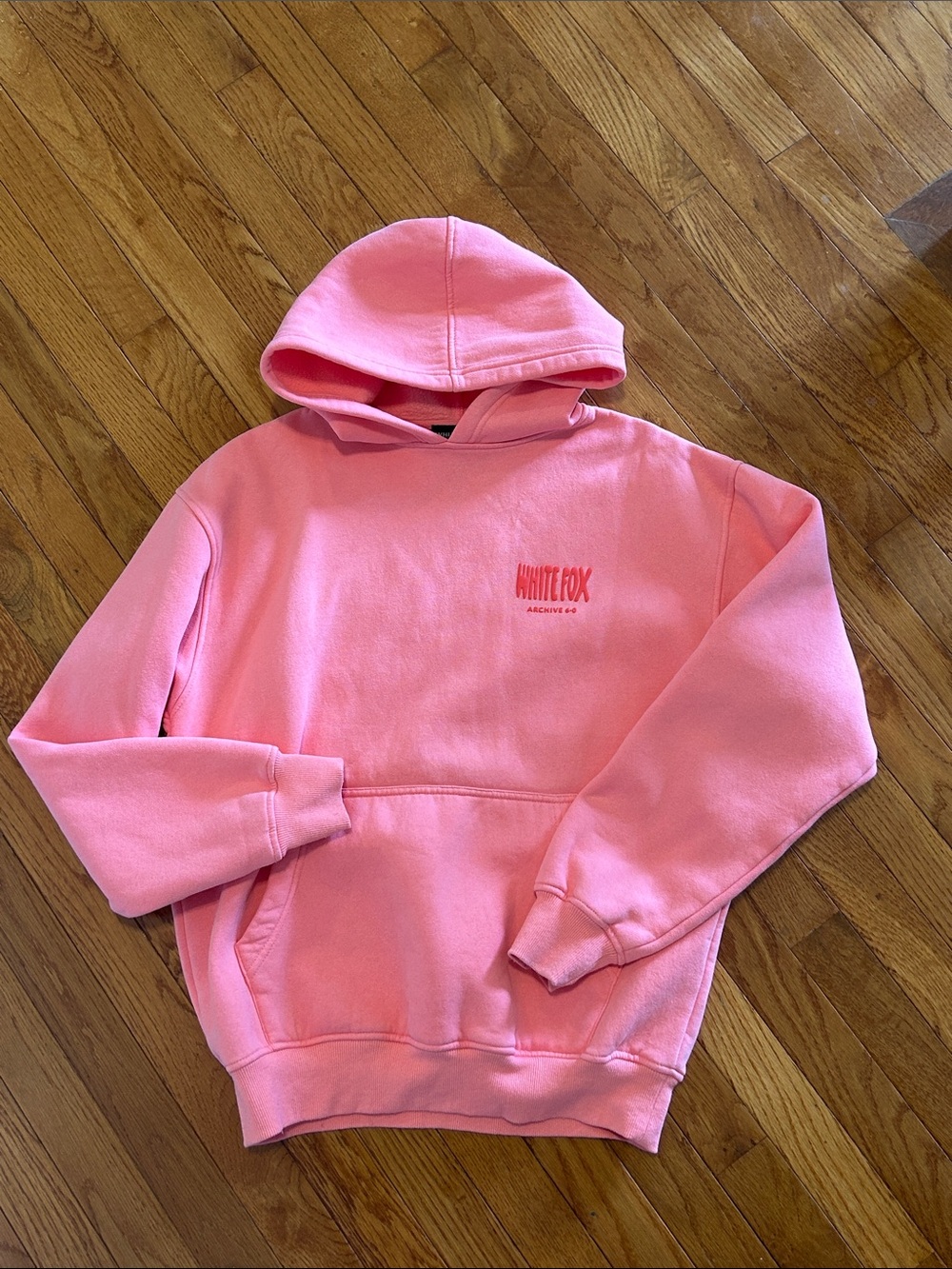 White Fox Boutique Pink Hooded Sweatshirt